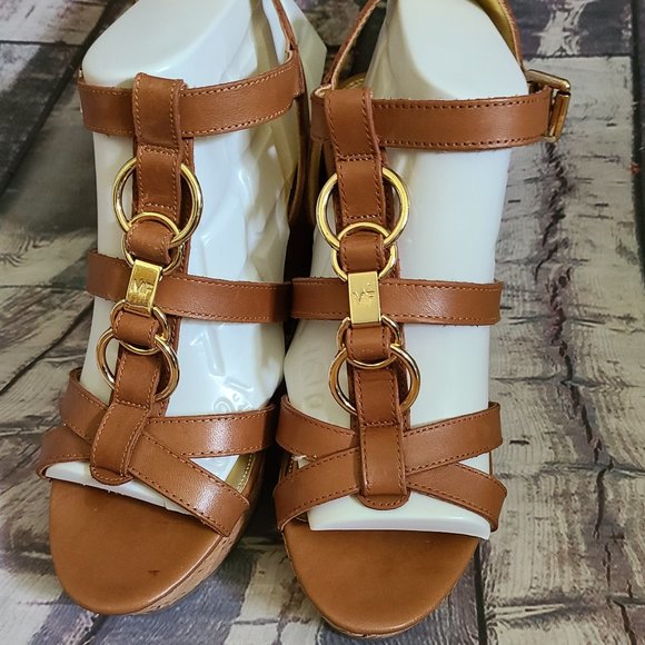 Mark Fisher Women shoes -Marc Fisher Shoe Size 8-Brown Fashion Summer Shoes - Picture 3 of 10